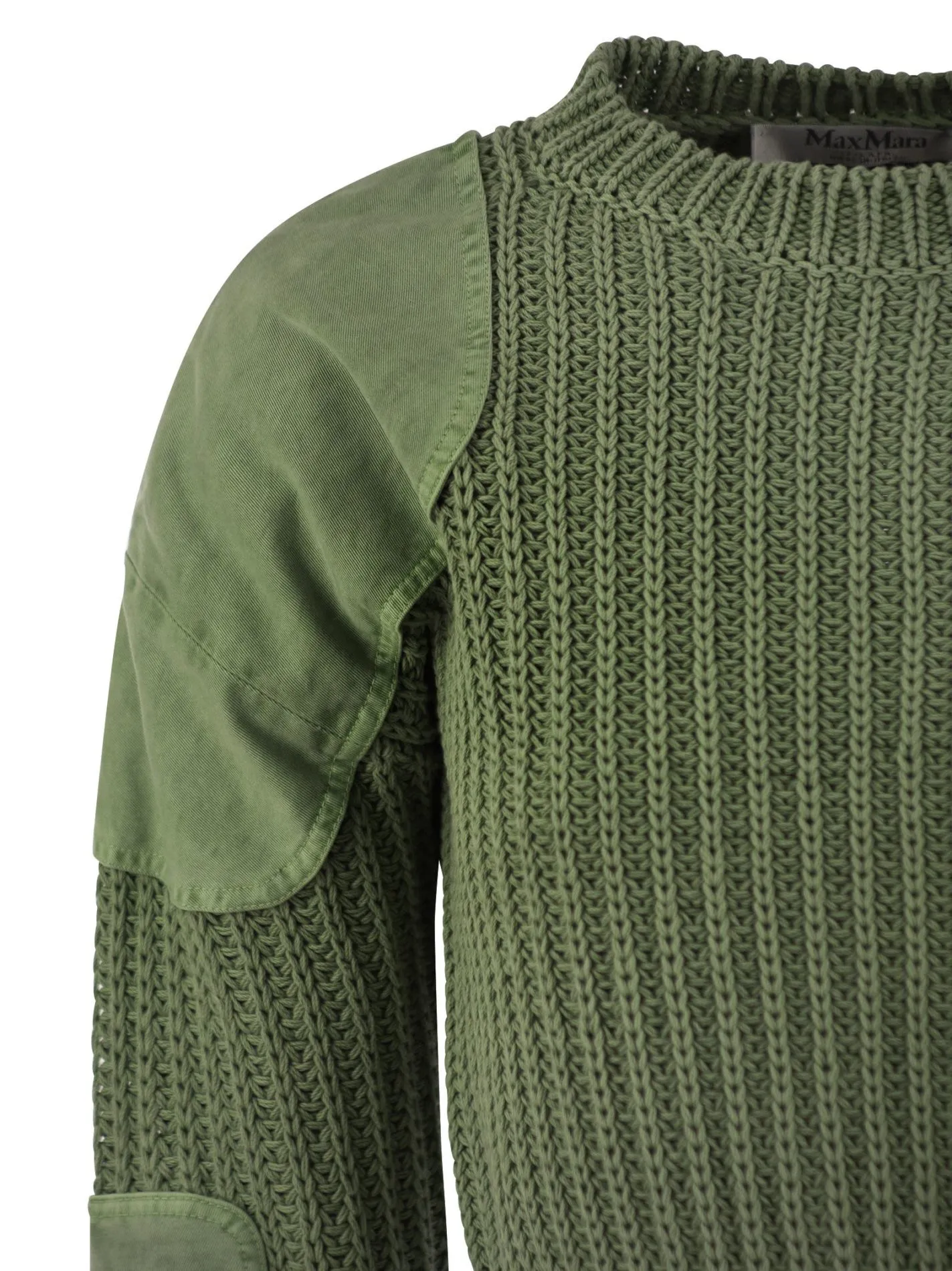 ABISSO1234 – Pullover crop in cotone a coste