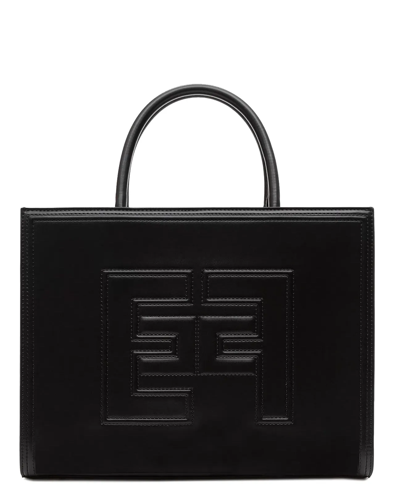 Borsa Tote embossed nera