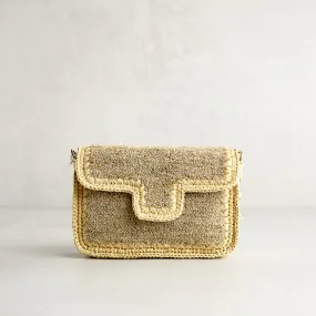 Pochette Rafia Beige